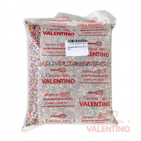 Grageas Multicolor N°1 - 1 Kg