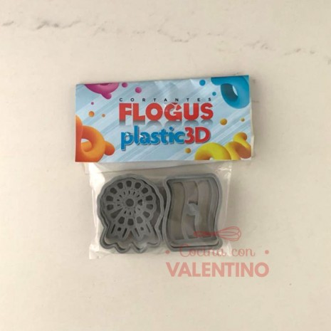 Cortante Flogus Plastico Set Bandera y Escarapela