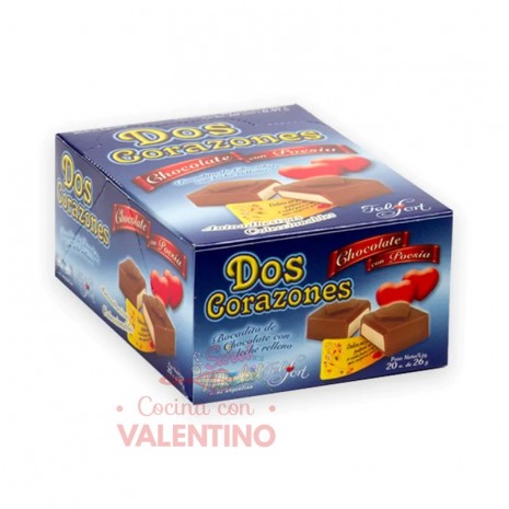 Dos Corazones - 1 Un - Pack 20 Un.
