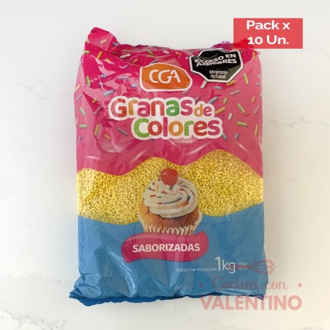 Granas Amarillo - 1 Kg - Pack 10 Un.