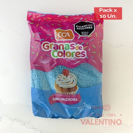 Granas Celeste - 1 Kg - Pack 10 Un.