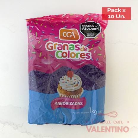 Granas Sticks Violeta - 1 Kg - Pack 10 Un.