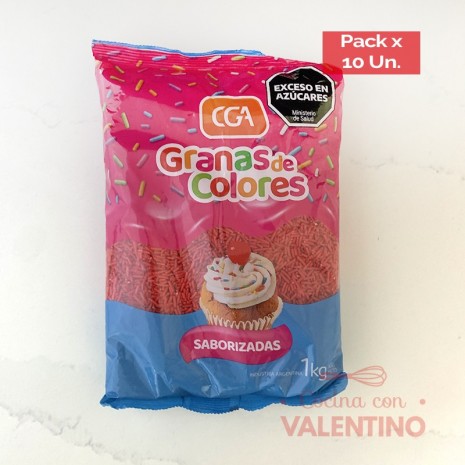 Granas Sticks Rojo - 1 Kg - Pack 10 Un.