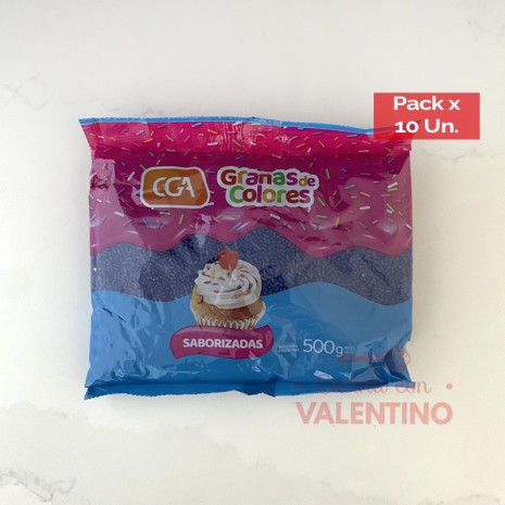 Granas Azul - 500 Grs - Pack 10 Un.