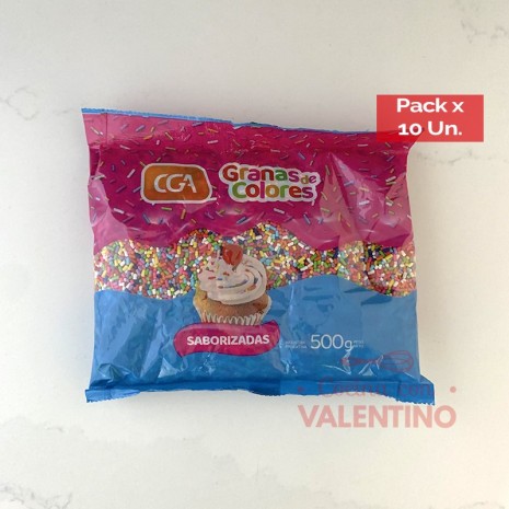 Granas Multicolor - 500 Grs - Pack 10 Un.
