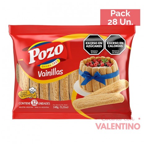Vainillas Pozo - 148 Grs - Pack 28 Un.