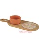Bowl Ceramica con Bandeja Madera