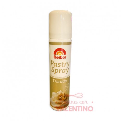 Colorante Aerosol Fleibor Pastry Spray Dorado - 50 Grs