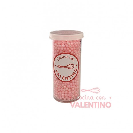 Drops Pastelar Medianas Perlas Rosa Claro - 100 Grs.