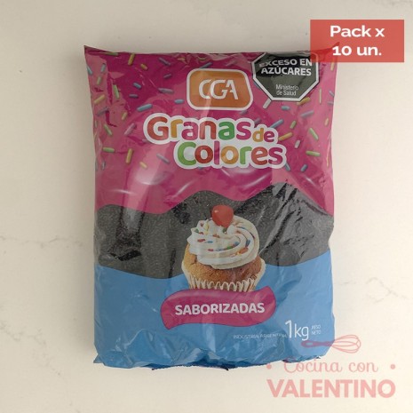 Granas Negro - 1 Kg - Pack 10 Un.