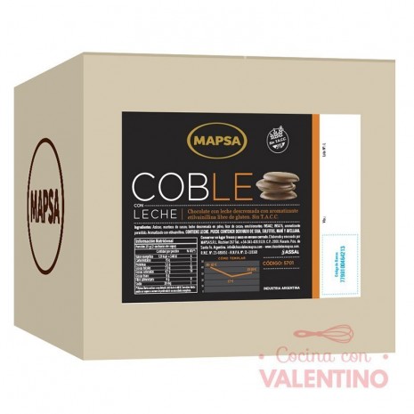 Chocolate Cobertura Mapsa COBLE Leche - 500 Grs - Pack 6 Un