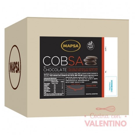 Chocolate Cobertura Mapsa COBSA Semiamargo - 500 Grs - Pack 6 Un