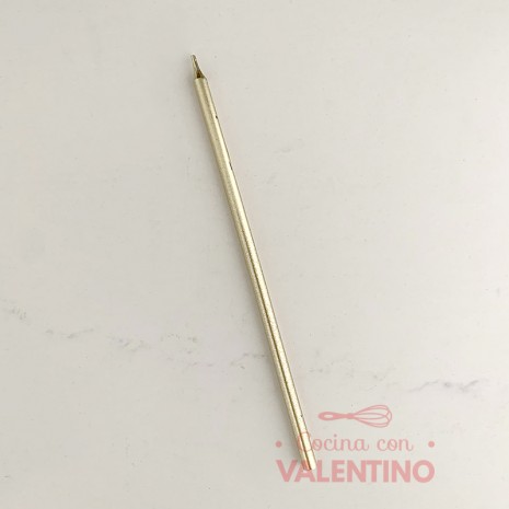 Vela Party Store Larga Metalizada - 17 Cm - 1 Un