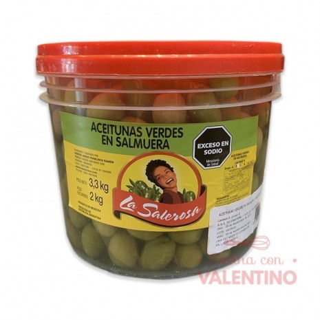 Aceituna La Salerosa Manzanilla Descarozada N°1 - 2 Kg