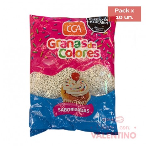 Granas Blanco - 1 Kg - Pack 10 Un.