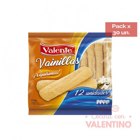 Vainillas Valente - 148 Grs - Pack 30 Un