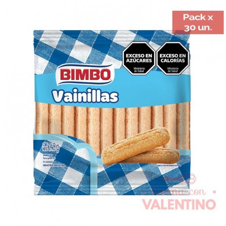 Vainillas Bimbo - 148 Grs - Pack 30 Un