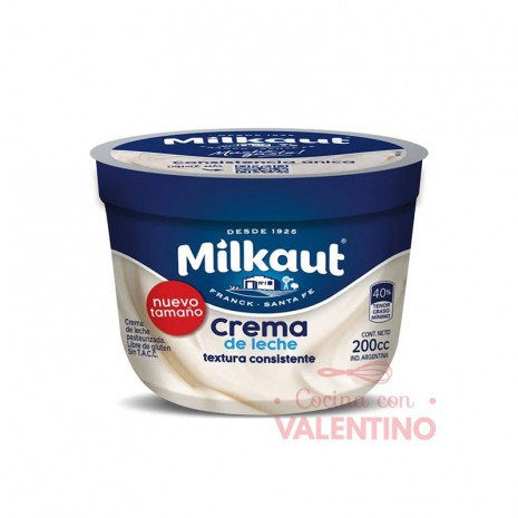 Crema de Leche Doble Milkaut x 200 cc