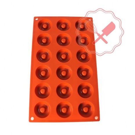 Molde Silicona Donas - 18 Un