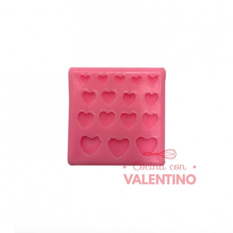 Molde Flexible Corazon - 16 Un