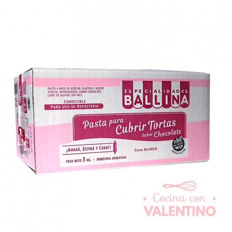 Pasta Cubretorta Ballina Chocolate - 3 Kg