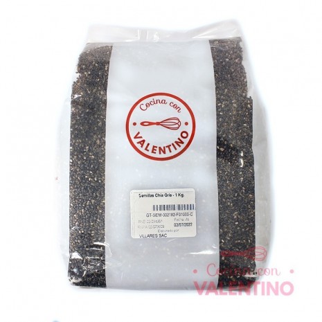 Semillas Chia Gris Granel - 1Kg