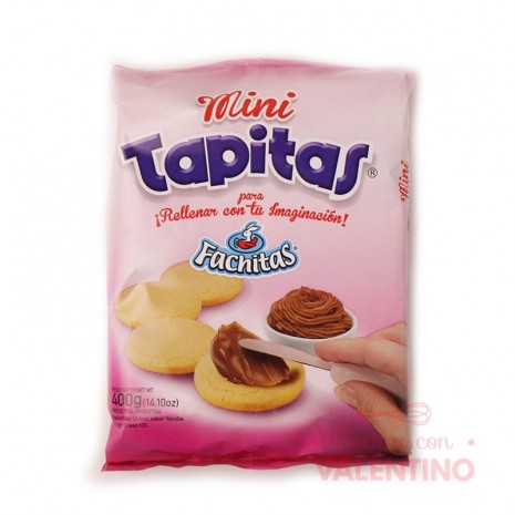 Tapas Alfajor Vainilla Mini Fachitas - 400gr