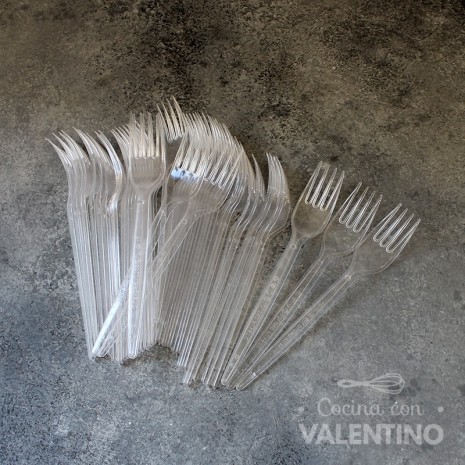 Tenedor Cristal 50u
