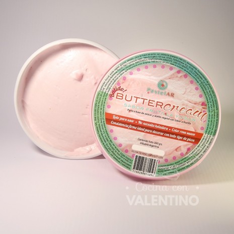 Buttercream PastelAR Frutilla - 360 Grs