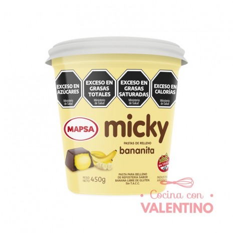 Pasta Relleno Micky Bananita - 450 Grs