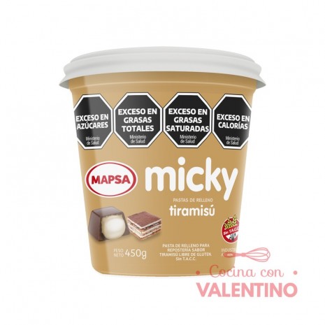 Pasta Relleno Micky Tiramisu - 450Grs