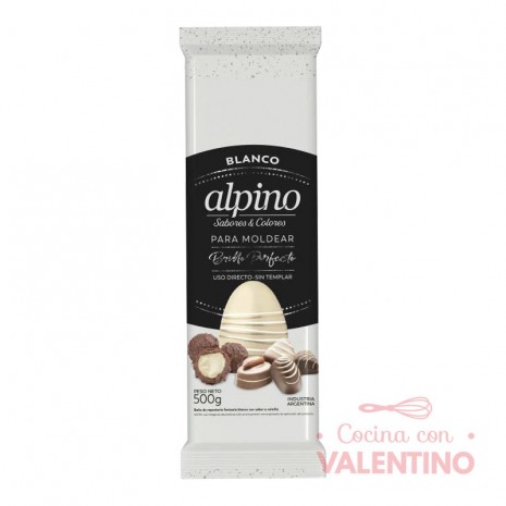 Baño de Moldeo Alpino Tableta Blanco - 500 Grs