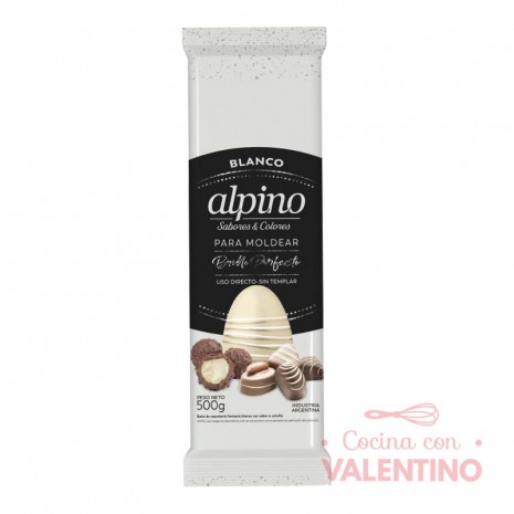 Baño de Moldeo Alpino Tableta Blanco - 500Grs