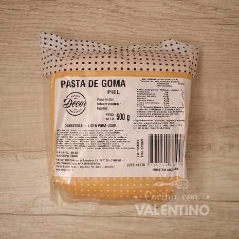 Pasta de Goma Piel - 500Grs