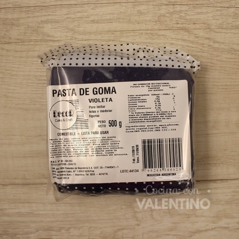 Pasta de Goma Violeta - 500Grs