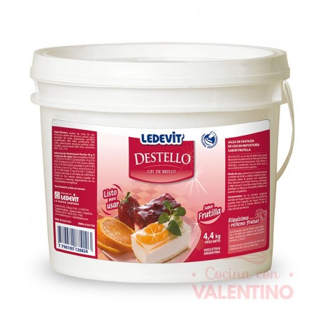 Gel Destello Frutilla Ledevit - 4.4Kg