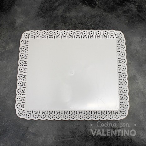 Bandeja Blonda Plastica Rectangular 3 Kg - 39x33