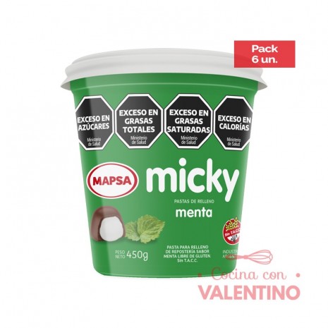 Pasta Relleno Menta Mapsa Caja - 6u