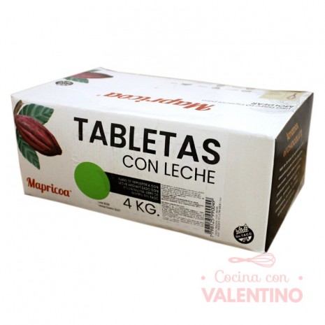 Baño de Moldeo-Leche Tableta Mapricoa - Caja 4Kg (5x800Grs)