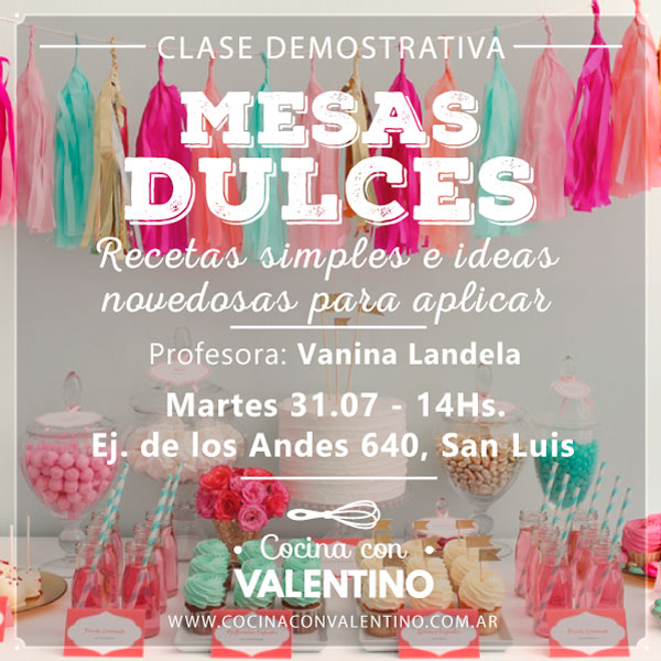 mesas dulces clase san luis