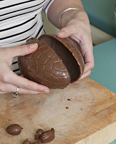 Cómo hacer huevos de Pascua de chocolate